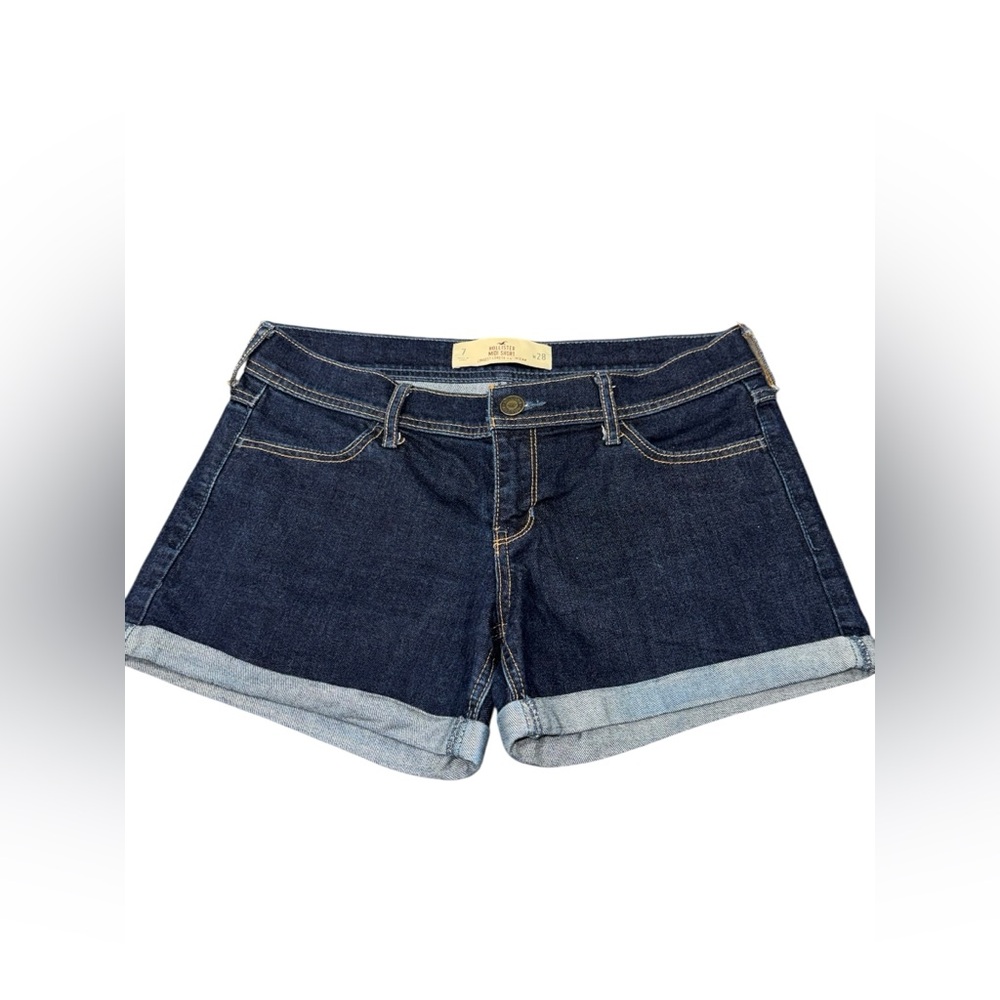 Hollister‎ Dark Denim Midi Shorts